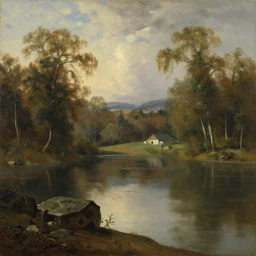 ricketts glen, oil on canvas, by rembrandt