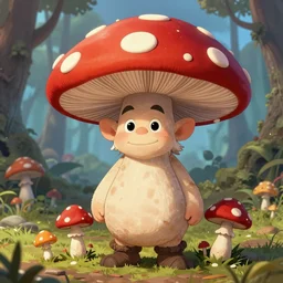gerard depardieu as a mushroom troll sketch