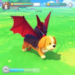 a dog turning into a corrupted satan, nintendogs gameplay