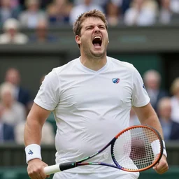 obese wimbledon player screaming, still from a disney channel comedy, 2 0 1 5 cinematography