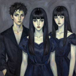 tonemapped portrait of possessed by darkness by ruan jia, seb mckinnon, ayami kojima, fauvism
