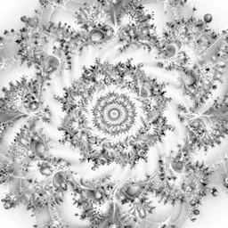 a fractal pattern in start style, 4 k, hdr, infinite