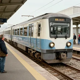 metro train as skolopendra, greg rutkowski, norman rockwell