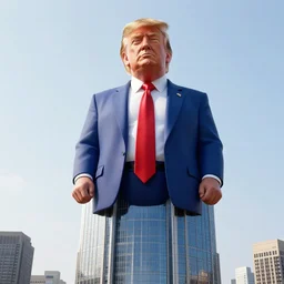 skyscraper sized donald trump