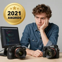 stock photo of a person learning to program, confused, studio lighting, award winning, sony A79