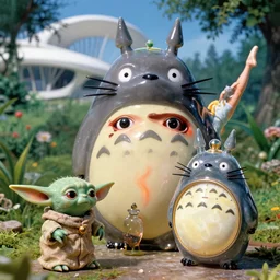 cinestill 5 0 d, 8 k, j. j abrams flare ; esoteric ultra realistic seinen manga faberge timepiece in totoro meets yoda ( 1 9 9 0 ) film still garden scene in frontiers in translucent porcelain photography fashion magazine june seinen manga portrait closeup edition, hyperrealistic real - life moebius shaped clay occult timepiece film still in seinen manga victorian glass jar, pointe pose, perfect eyes, tilt shift wide shot zaha hadid background