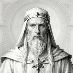 unholy orthodox priest, closeup portrait, intricate artwork by richey beckett, josan gonzalez, tom bagshaw, edmund leighton, alphonse mucha, geof darrow, very coherent artwork, tarot card, gothic, vibrant, watercolor, 8 k, high contrast, black ink outline