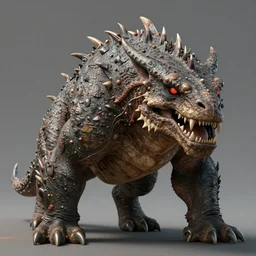 a fauna monster creature by justin gerard, concept art, creature design, sharp focus, trending on artstation, hyper realism, 8 k, hyper detailed, ultra detailed, highly detailed,