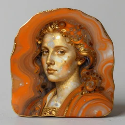 tilt shift orange intricate reflection refraction marble gold obsidian preraffaellite portrait photography slice