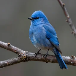 a blue bird sitting on top of a tree branch, a digital painting by mor than, deviantart contest winner, computer art, speedpainting, digital painting, future tech