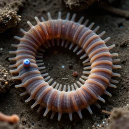 deep ocean worm, bristle worm, hydrothermal, polychaeta, coloured scanning electron micrograph