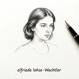 original sin, pen and ink, watercolor, by elfriede lohse - wachtler