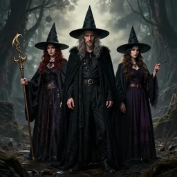 a witches coven, greg rutkowski, zabrocki, karlkka, jayison devadas, trending on artstation, 8 k, ultra wide angle, zenith view, pincushion lens effect