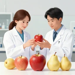 scientists comparing apples and pears,