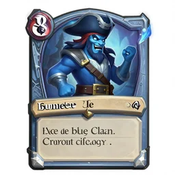 Official Hearthstone card profile splashart : The pirate of the blue clan