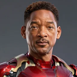 A still of Will Smith as Iron-Man on Avengers Endgame, award winning photo, unreal engine, highly detailed features
