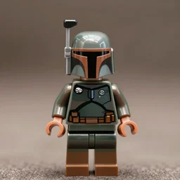 Boba Fett lego mini figure, macro photography, detailed, 8k