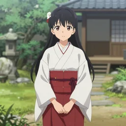 isekai cute japanese anime shrine maiden in zen garden, stylized, beautiful lineart, depth focus, rankings pixiv, artstation, chromatic aberration, soft lighting, srgb, 4 k, hdr, cinematic, by kadokawa, nitroplus, ilya kuvshinov, ross tran, leyendecker, wlop, guweiz