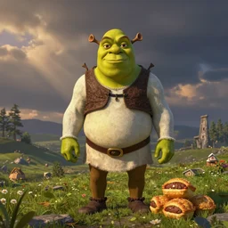 shrek! from norffc, bazza shrek, meat pies sausage rolls, come on ingerlund