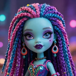 psychedelic monster high detail