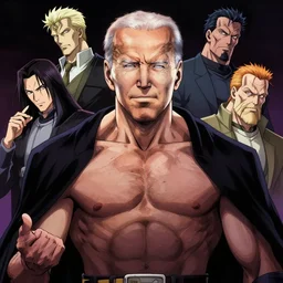 anime portrait of Joe Biden as an evil sith muscular anime boy by Stanley Artgerm Lau, WLOP, Rossdraws, James Jean, Andrei Riabovitchev, Marc Simonetti, and Sakimichan, trending on artstation