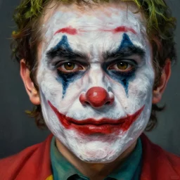 Mario in real life with joker makeup, realistic, very realistic, hyperrealistic, highly detailed, very detailed, extremely detailed, detailed, digital art, oil painting, trending on artstation, headshot and bodyshot, detailed face, very detailed face, extremely detailed face, HD Quality, 8k resolution