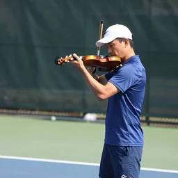 violin tennis