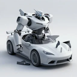 concept art of car that can transform into a robot, 3 d - concept, model, 4 k, unreal engine 5