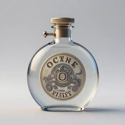 spirit potion glass flask, octane render, 8k