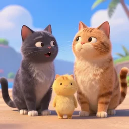 still of a Pixar film about gay cats