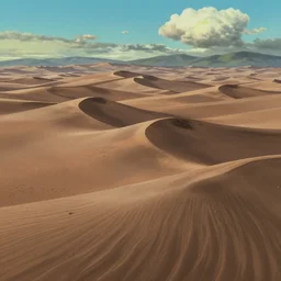 a beautiful screenshot of the blistering desert from the anime by Hayao Miyazaki, landscape background, anime pixiv