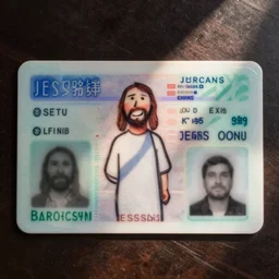 jesus driving license