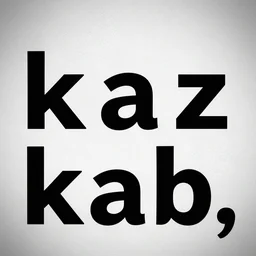 text : k a t z k a b, font, text on a wall, black and white,