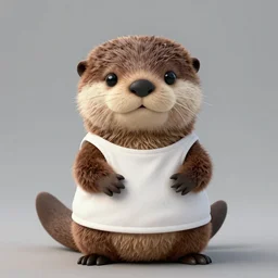 anthropomorphic furry otter wearing cute clothes, trending on artstation, furraffinity