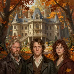 autumnal forest palace, d & d, fantasy, portrait, highly detailed, digital painting, trending on artstation, concept art, sharp focus, illustration, art by artgerm and greg rutkowski and magali villeneuve