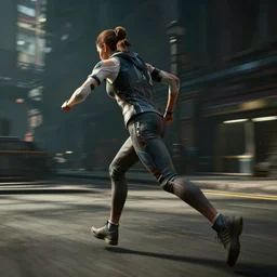 freerunning in mirror's edge 3 videogame screenshot, photorealistic graphics, unreal engine