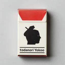 photograph of a vintage cigarette pack designed by tadanori yokoo