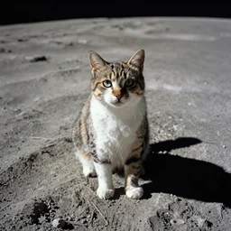 cat in space photograph from the moon sigma 14mm f/1.8
