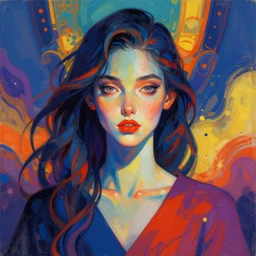 symmetry!! stunning portrait of [ character ]!! by jean arp vibrant colours, dynamic lighting, digital art, winning award masterpiece, fantastically beautiful, illustration, aesthetically inspired by beksinski and dan mumford, trending on artstation, art by greg rutkowski, 8 k