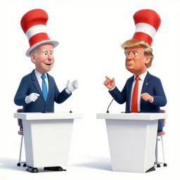 Joe Biden and Donald Trump debate by Dr Suess