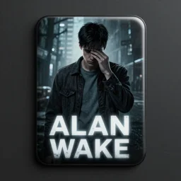a glossy promotional image for the upcoming psychological thriller movie 'Alan Wake'