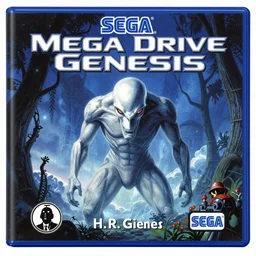 Sega Mega Drive Genesis game of Twin Peaks in the style of H.R. Giger, Zdzislaw Beksinski and Todd McFarlane