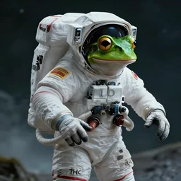 🐸 astronaut, thc, LSD, concept art, cinematic, detailed, trending on artstation, unreal engine 5 rendering, cinematic, greig fraser cinematography, epic composition, 8k, 35 mm photography