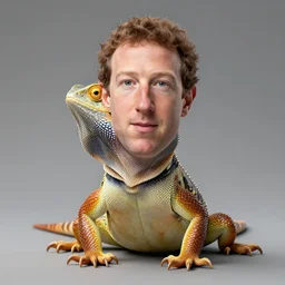 portrait of a lizard with mark zuckerberg face, highly detailed, 8 k, studio quality, smooth render, unreal engine 5 rendered, octane rendered