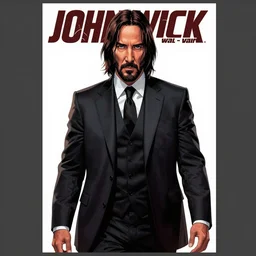 comic book cover for'john wick visits wal - mart ', art by alex ross