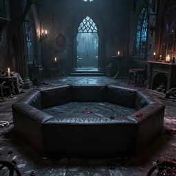 An extremely spooky gothic ball pit