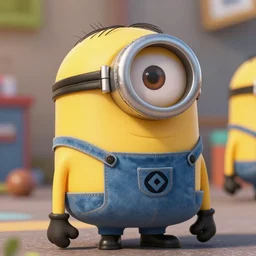 photo of knolling for a minion. detailed, 4 k
