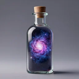 the entire universe in a bottle, 8K octane render
