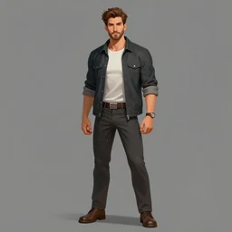 a full - body portrait of a handsome man, by neel bate, trending on artstation