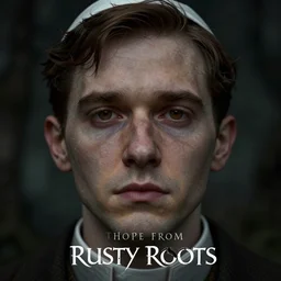 the pope from rusty lake : roots ( 2 0 1 6 videogame ), very detailed face,